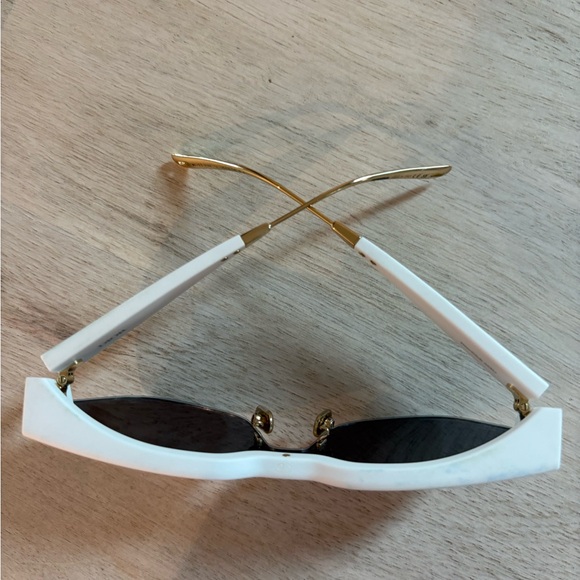 Dior White and Gold Sunglasses - Picture 11 of 11
